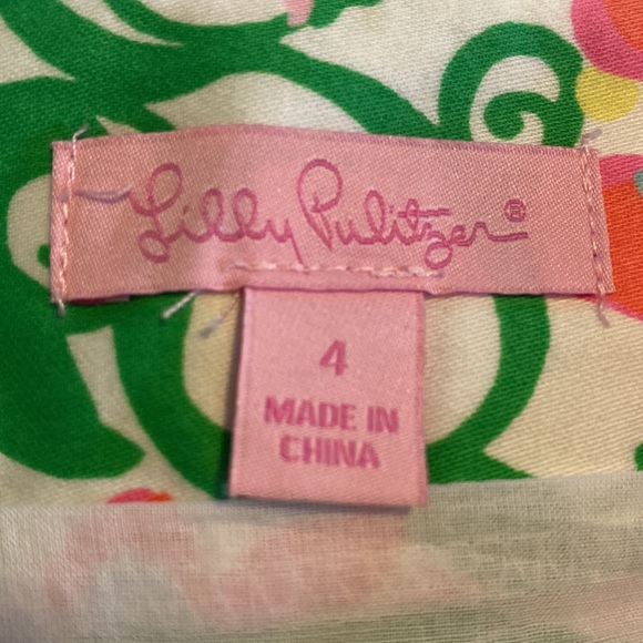 Lilly Pulitzer scalloped skirt size 4 - Picture 2 of 2